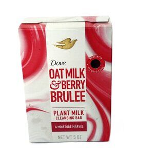 Dove Oat Milk & Berry Brulee Plant Milk Moisture Marvel Cleansing Bar Soap NWT